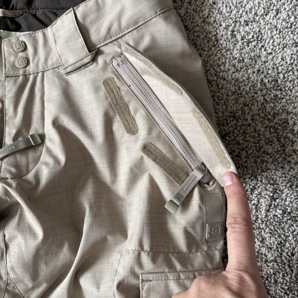 DC Exotek 5K Tan Ski Snowboard Winter Medium Snow Pants Logo Women's XS - Picture 5 of 7